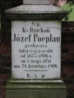 epitafium nagrobne Ks. Dz. Jzefa Poeplau
