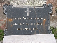 epitafium nagrobne ks. Jana Schulza