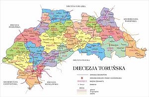 mapa Diecezji Toruskiej